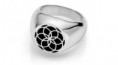 Anel Com Selo Seal of Life Preto
