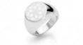 Anel Com Selo Seal of Life Branco